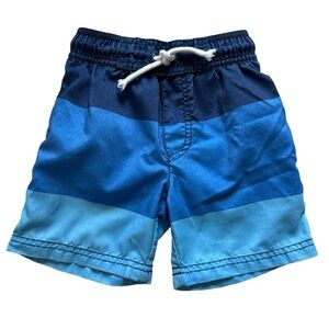 Carter's Colorblock Swim Trunks (Blue, Size 3T)